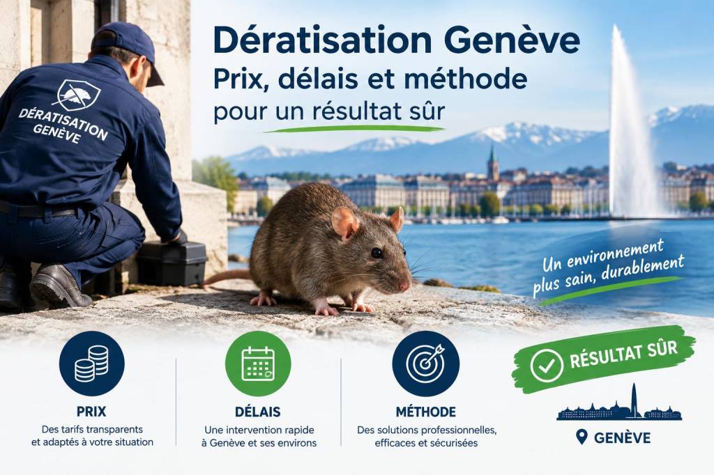 Dératisation Genève : prix, délais et méthode pour un résultat sûr