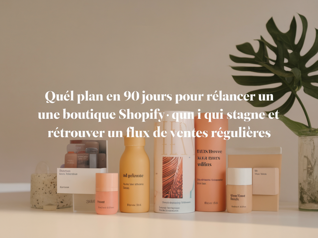 Quel plan en 90 jours pour relancer une boutique shopify qui stagne et retrouver un flux de ventes régulières
