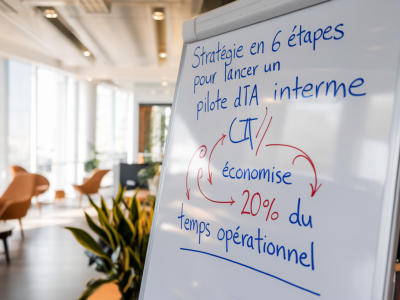Stratégie en 6 étapes pour lancer un pilote d'ia interne qui économise 20% du temps opérationnel