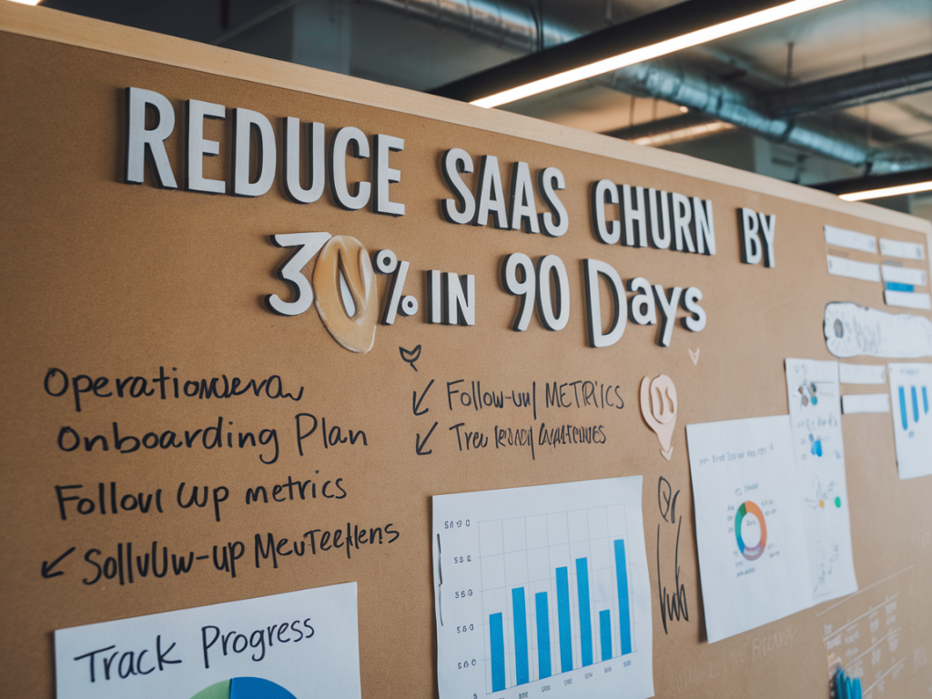 Réduire le churn d'un saas de 30% en 90 jours: plan d'onboarding opérationnel et métriques à suivre