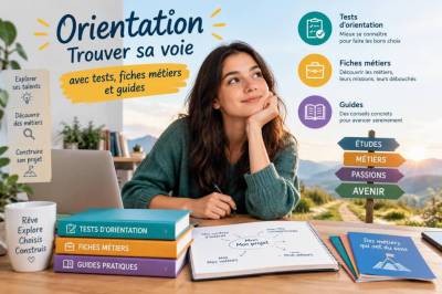 Orientation : trouver sa voie avec tests, fiches métiers et guides