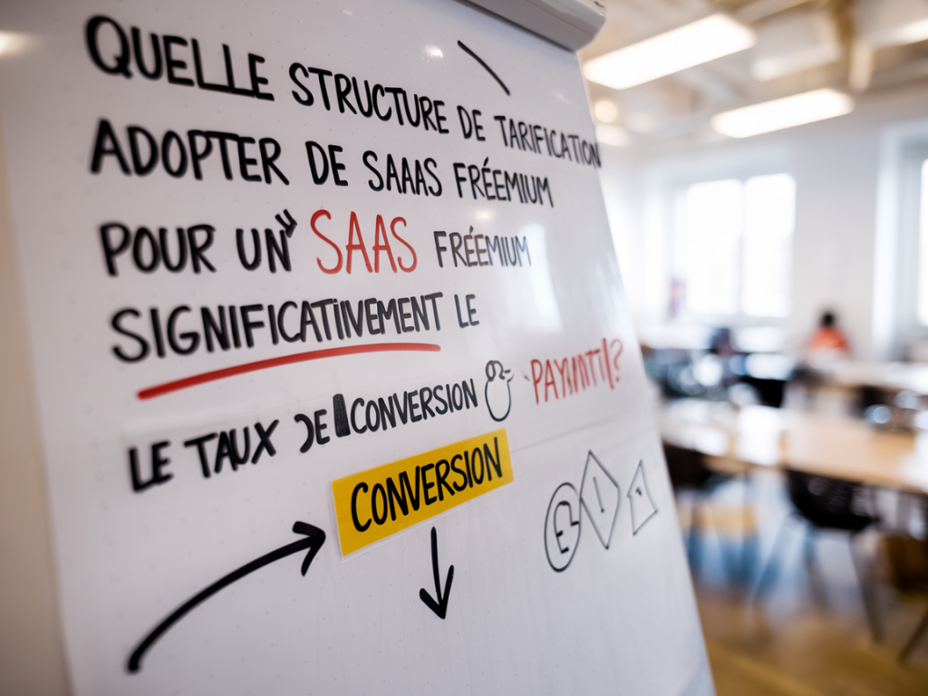 Quelle structure de tarification adopter pour un SaaS freemium afin d'augmenter significativement le taux de conversion payante