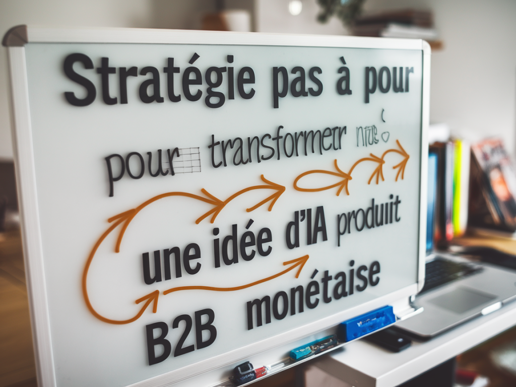 Stratégie pas à pas pour transformer une idée d'ia en produit b2b monétisable