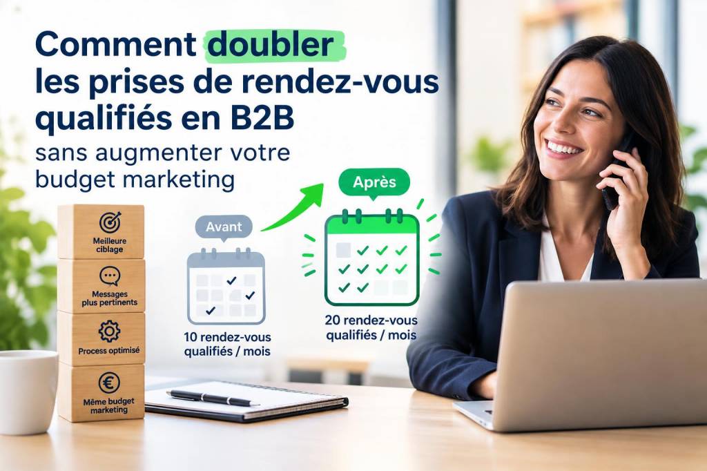 Comment doubler les prises de rendez-vous qualifiés en b2b sans augmenter votre budget marketing