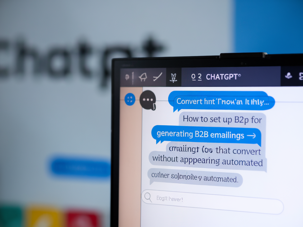 Comment paramétrer chatgpt pour générer des emailings b2b qui convertissent sans paraître automatisés